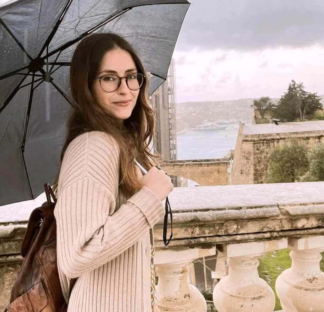 Elsa Fiott on a day off in Malta